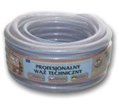 Manguera de aire comprimido FI 12,5mm x 25m Polix, para compresores y herramientas neumáticas, PVC flexible con refuerzo textil, presión de trabajo 1,3-2,0 MPa, rango -40°C a +70°C