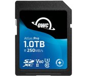 OWC Atlas Pro SDXC UHS-II V60 Tarjeta de Memoria, rentable y de máxima Calidad para los usos más habituales de Captura de Fotos y vídeos de hasta 4K - 1TB
