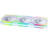 Lian Li UNI FAN SL - Ventilador inalámbrico para PC de 120 mm RGB - Paquete de 3 ventiladores para PC para juegos blancos | Ventilador PWM - 40 LED ARGB - hasta 2.000 RPM - Sistema de ranura - Alto