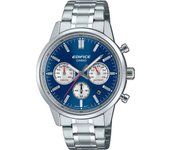 Reloj de pulsera CASIO Edifice - EFR-575D-2AEF correa color: Gris plata Dial Azul Hombre