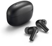 Motorola - Moto Buds 500 ANC Auriculares True Wireless con Cancelación Activa de Ruido, Fast Pair, 20 Horas de Reproducción, Resistente al Agua, Carga USB-C, Negro