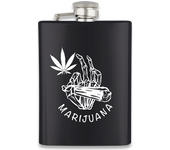 Petaca Inox Negra 8 Oz Albainox