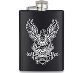 Petaca Inox Negra 8 Oz Albainox