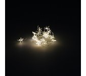 Navidad luces estrellas 20 led blanco calido ip44