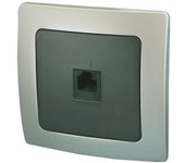 Base telefonia RJ11 empotrable. Blanco Electro Dh 36.535/RJ11/B 8430552137831