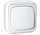 Interruptor de superficie 10A/250V~ Electro Dh 36.480/I, color blanco, 8430552111497