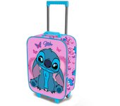 Disney-Maleta Trolley Soft 3D, 17 x 33 x 52 cm, Capacidad 26 L, Rosa Stitch