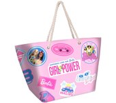 Barbie Malibu-Bolsa de Playa Soleil, Rosa, 52 x 37 cm