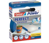 TESA Lot de 5 Rubans toilé adhésif Extra power 19 mm x 2,75 m Bleu