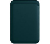 KSIX smart your tech Tarjetero magnético Magcard Compatible con MagCharge, Piel Vegana, Espacio para Tarjetas y Billetes, Verde