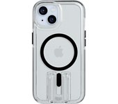 tech21 Funda EVO Crystal Kick para iPhone 15, Compatible con MagSafe, Funda básica, TPU and Biodegradable, Transparente/Negro, 15x Militar protección contra caídas: 4,9m