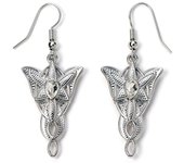 The Lord of The Rings Evenstar - Pendientes colgantes, talla única, Zinc, plata, LRE00003