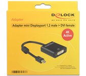 DeLOCK 62603 adaptador de cable de vídeo 0,2 m Mini DisplayPort DVI-I Negro