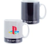 Paladone Taza de café con cambio de calor Playstation Heritage XL, 550 ml, taza de cerámica que cambia de color, multicolor (PP8981PS)