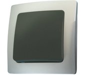 Pulsador empotrable. Lille. Plata-Gris Electro Dh 36.535/P/PG 8430552137558