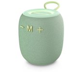 Energy Sistem Bloom - Altavoz Bluetooth (Bluetooth 5.3, 18 Horas de batería, IPX6, True Wireless, Plástico 100% Reciclado, Luces LED) (Verde)