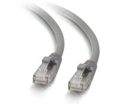 C2G Cable de conexión de red de 3 m Cat5e sin blindaje y con funda (UTP), color gris - Cable de red (color gris, Cat5e, U/UTP (UTP), RJ-45, RJ-45, Macho/Macho, Oro)