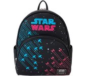 Loungefly Star Wars Neon 70s Rebels vs Empire Galactic Mini Mochila