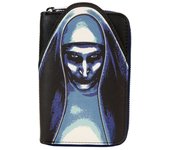 Loungefly WB The Nun Cosplay - Cartera con cremallera alrededor, Negro -, M, Carteras