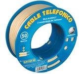 Cable telefónico manguera plana carrete 250 m Electro Dh 49.050/CR 8430552094868