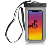 Sovica Funda Impermeable Compatible con Samsung Galaxy S10 Plus Certificado IPX8 Funda acuatica Bolsa Sumergible Waterproof Case (Negra)