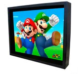 Pyramid International Super Mario - Mario & Luigi - Cuadro imagen 3D LENTICULAR 24 x 29 cm con marco [EPPLA79985F]