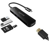 Approx APPC45 base para portátil y replicador de puertos USB Tipo C Negro