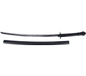 Katana S2029 Katana Moonveil de Elden Ring, réplica no oficial, de 105,5 cm hoja de acero acabada en negro con detalles blancos, con vaina negra y mango encordado de polipiel negra.