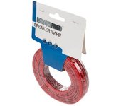 HQ-Power Cable de altavoz, OFC, 2 x 0.75 mm², 25 m, rojo/negro, perfecto para la transmisión de sonido