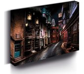 Harry potter - lienzo con iluminacin 30x40 cm diagon alley