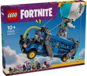LEGO Fortnite Autobús de Batalla Juguete de Construcción y Globo Aerostático, 9 Minifiguras Coleccionables de Personajes del Videojuego, Regalo para Niños y Niñas Gamers de 10 años o Más 77073