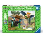 Ravensburger - Puzzle: Minecraft XXL, Puzzles Niños 8 Años o Más, Rompecabezas, 200 Piezas, Regalos Niños 8 Años, 49x36cm