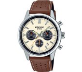 Reloj de pulsera CASIO Edifice - EFR-575L-7AEF correa color: Marrón Dial Blanco crema Hombre