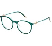 POLICE VPLF86 Gafas, Matt TRANSP.Red, 52 para Hombre