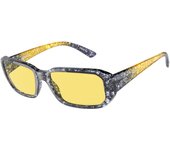 Arnette An4265 Gringo Lentes Oscuros, Tie-Dye Negro/Amarillo, Estandar para Hombre