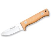 Cuchillo Toro 1050 Miguel Nieto de 19 cms, con hoja de acero de 8,5 cms y mango de Madera natural de ébano blanco con funda de primera calidad (marrón)