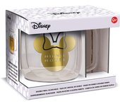 Taza de cristal de doble pared de 290 ml de Minnie Mouse