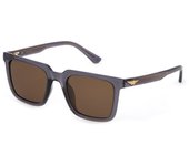 POLICE SPLF15 Gafas, Shiny Grey, 52 para Hombre