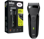 Afeitadora Eléctrica Recargable Braun 3-300S Carga rápida