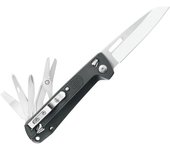 Multiherramienta Leatherman FREE® K4 Gray, ideal para uso diario y aventura, 9 funciones, hoja de navaja 420HC, tijeras, apertura con una mano, diseño ergonómico.