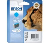 Epson Cartucho T0712 Cian (Etiqueta RF) - Cartucho de Tinta para impresoras (Cian, Stylus D120 Stylus D120 Network Edtion Stylus D78 Stylus D92 Printer, Inyección de Tinta) Si