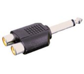 Adaptador mono 6.35 mm a doble hembra RCA Electro Dh 13.530 8430552022670