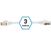 iggual Cable de Red Rígido FTP Categoría 7 IGG318645 Blanco 3 m