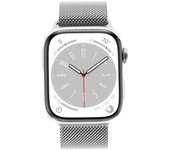 Apple Watch Series 8 GPS + Cellular 45mm Acero inoxidable plata Pulsera milanesa plata - Reacondicionado: muy bueno | 30 meses de garantía | Envío gratuito