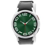 Samsung Galaxy Watch6 Classic silver 43mm LTE Hybrid Eco-Leather Band negro - Reacondicionado: como nuevo | 30 meses de garantía | Envío gratuito