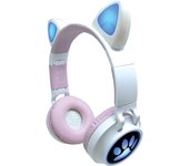 Lexibook Auriculares Infantiles Bluetooth LED con Orejas de Gato