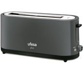 Tostador Ufesa 71305205 Negro 900W Ranura Ajustable 7 Niveles Recogemigas