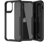 Muvit for Change Funda Shockproof 2m Transparente/Negro para iPhone 12/12 Pro
