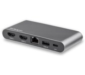 StarTech.com Adaptador Multipuerto USB C para Dos Monitores - 2x HDMI 4K - PD 3.0 de 100W - Docking Station USB Tipo C de Vídeo Doble HDMI
