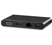 StarTech.com Adaptador Multipuertos USB-C 4K con HDMI y VGA - Mac Win Chrome - 1x USB-A - GbE - Portátil - Docking Station USB Tipo C